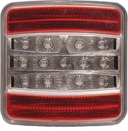 Dasteri LED Rückleuchte mit 4 Funktionen quadratisch