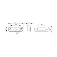 Fristom LED Positionsleuchte Gr&uuml;n FT-015