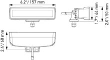 Hella LED Mini Lightbar 6,2&quot; Fernscheinwerfer | 1FB 358 176-211