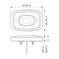 Hella Mini LED Warnbalk Orange Magnet | 2RL 014 566-021