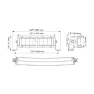 Hella Black Magic Double Cruved LED Lightbar 30&quot; 76CM | 1GJ 358 197-611