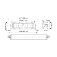 Hella Black Magic Double LED Lightbar 40&quot; 102CM | 1GJ 358 197-421