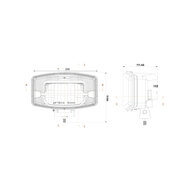 Boreman LED Fernscheinwerfer + Chromgeh&auml;use (AMP-Superseal)