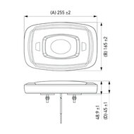 Hella Mini LED Warnbalk mit 50cm Kabel | 2RL 014 566-011