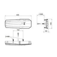 Horpol LED R&uuml;ckleuchte Mavic 6-Funktionen NEON-look Links