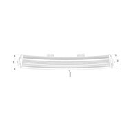 Boreman LED-Lightbar Curved + Stadtlicht Wei&szlig; oder Orange 20&quot;