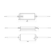 Wasserdichtes 24-Volt DC 100W LED-Netzteil