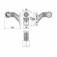 Horpol LED Begrenzungsleuchte 3-Funktionen Schräg Dark Look | LD-2181/GRAPHITE