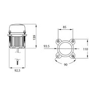 Dasteri LED-Einbauscheinwerfer Abblendlicht 12-24V | 3 Lichtfunktionen