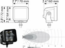 Hella LED Cube Set 3,2" breit | 1FA 358 176-811