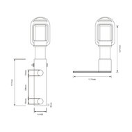 DIN-Montagehalterung klappbar