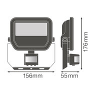 Ledvance FL 20 17W LED Fluter 230V + Sensor 3000K