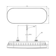 Fristom FT-320 LED R&uuml;ckleuchte 3-Funktionen + Kabel