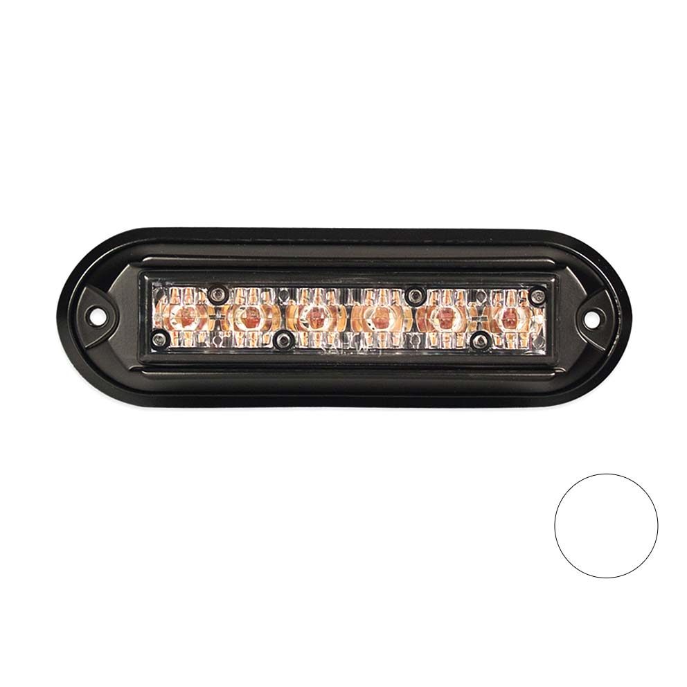 Dasteri Led Blitzer mit Schwarz Geh&auml;use Wei&szlig;