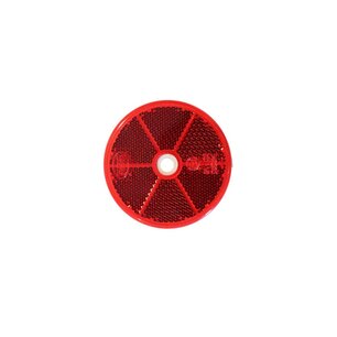 Klebriger rechteckiger Reflektor rot 126x34 (165)