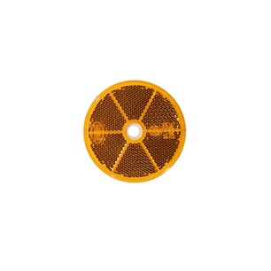 Rechteckiger selbstklebender Reflektor 57x39 mm orange (Satz mit