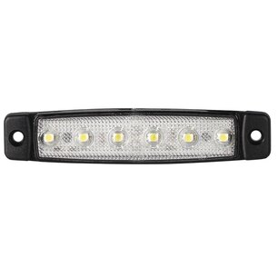 LED Positionsleuchte Weiss slim XS 12-24V
