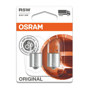 Osram Glühbirne 24V Original Line R5W, BAY15d 2 Stück