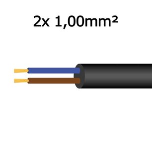 Flexible Anschlussleitung 2x 1,00mm²